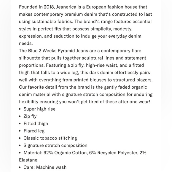 Jeanerica PW008 blue 2 weeks jeans size 25/32 - Picture 10 of 14